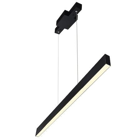 Cwi Lighting Pienza 47 in LED Integrated Black Chandelier 1701P47-101